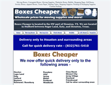 Tablet Screenshot of boxescheaper.com